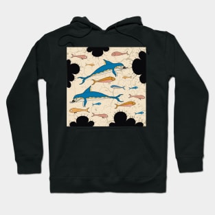 Minoan sea world illustration Hoodie